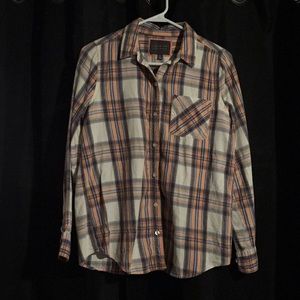 I Love H81 button up flannel shirt